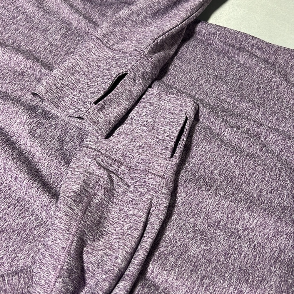 Purple market and spruce athleisure shirt size medium cowl neck - Picture 3 of 9